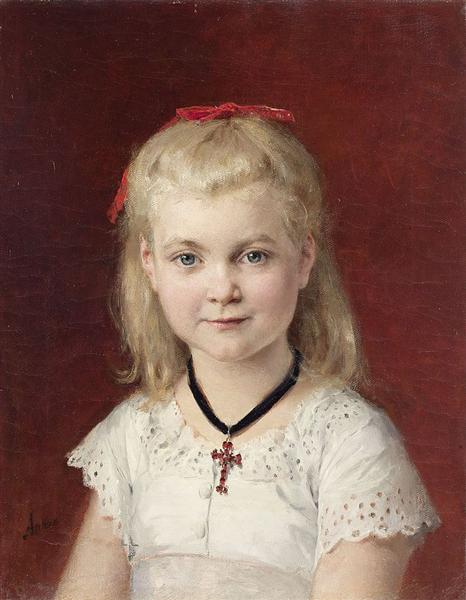 Portrait of Emilie Weiss, 1874 - Albrecht Anker