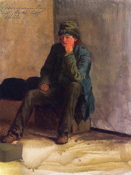 Mormon Boy, Salt Lake City, 1863 - Альберт Бирштадт