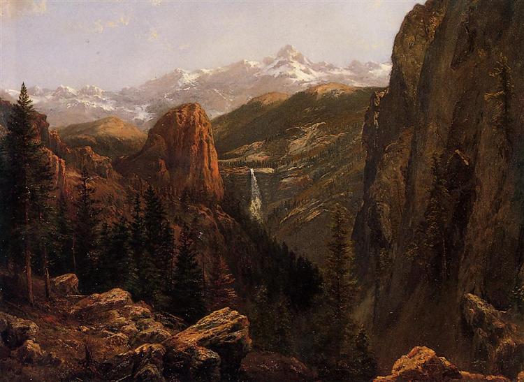 Nevada Falls, Yosemite - Альберт Бирштадт