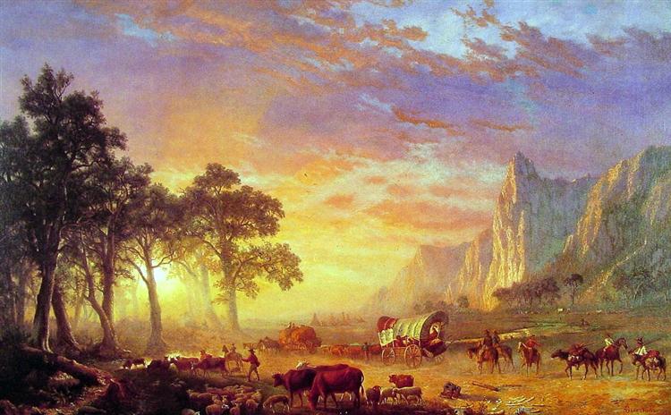 The Oregon Trail, 1869 - Albert Bierstadt