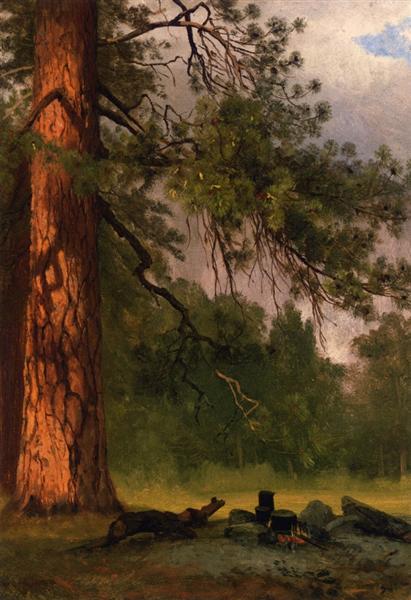 Yosemite Camp Kitchen - Albert Bierstadt