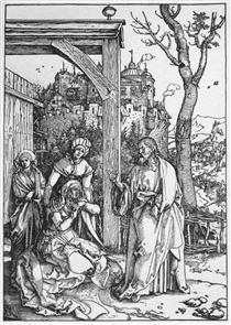 Christ Taking Leave of his Mother - Albrecht Dürer
