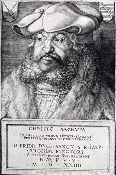 Frederick The Wise, Elector Of Saxony, 1524 - Альбрехт Дюрер