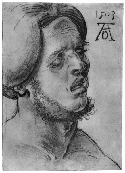 Head of a suffering man, 1503 - Альбрехт Дюрер