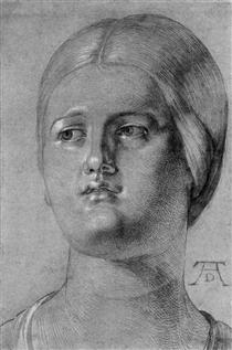 Head of a Woman - Albrecht Dürer