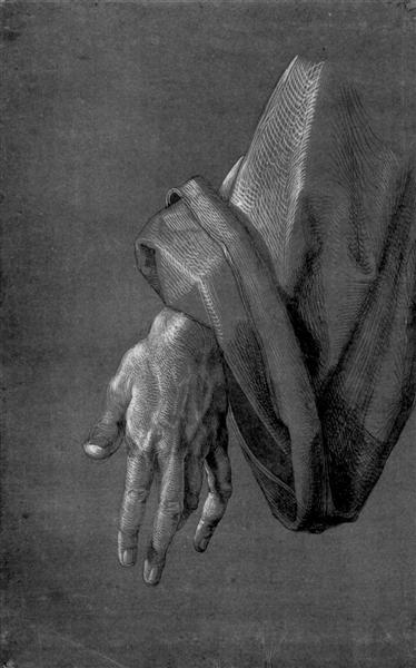 Left Hand of an Apostle - Albrecht Durer