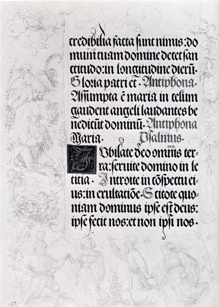Pages Of Marginal Drawings For Emperor Maximilian`s Prayer Book, 1515 - Альбрехт Дюрер