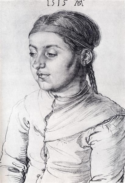Portrait Of A Girl, 1515 - Альбрехт Дюрер