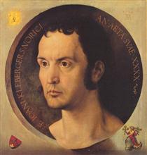 Portrait of Johann Kleberger - Alberto Durero