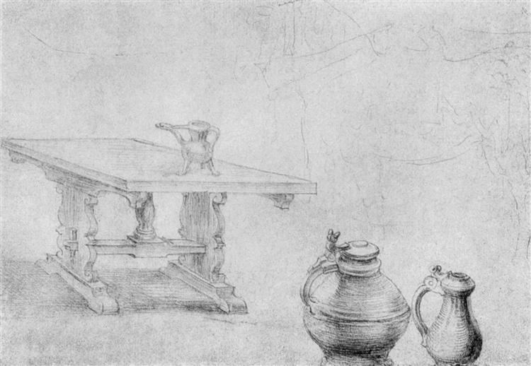 Table and cans - Albrecht Dürer