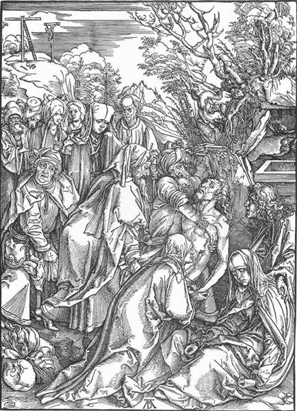 Положение во гроб, c.1497 - Альбрехт Дюрер