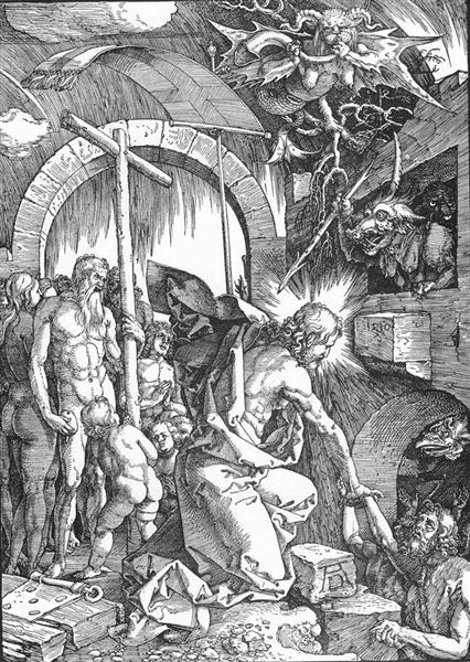Сошествие во ад или Христос в чистилище, из Больших "Страстей Христовых", 1510 - Альбрехт Дюрер