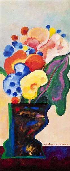 Vase With Flowers, 1990 - Адемир Мартинс