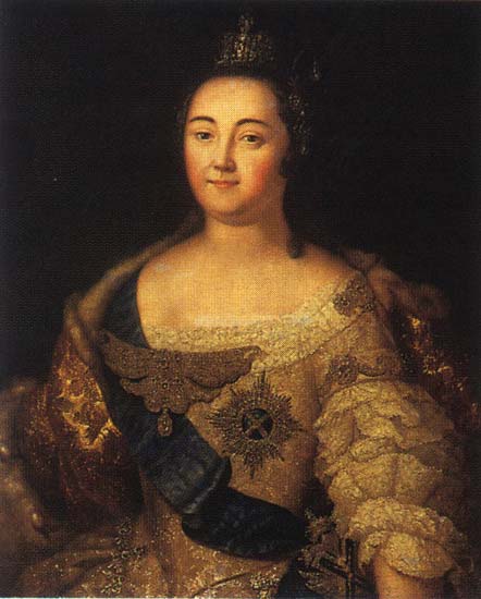 Portrait of Elizabeth of Russia - Алексей Антропов
