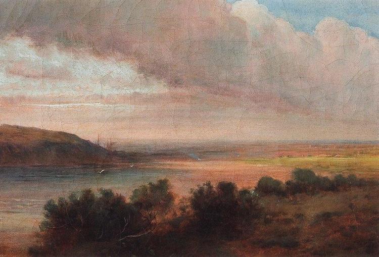 On the Volga, c.1870 - Aleksey Savrasov