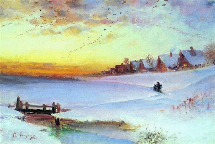 Winter Landscape (Thaw), c.1890 - Aleksey Savrasov