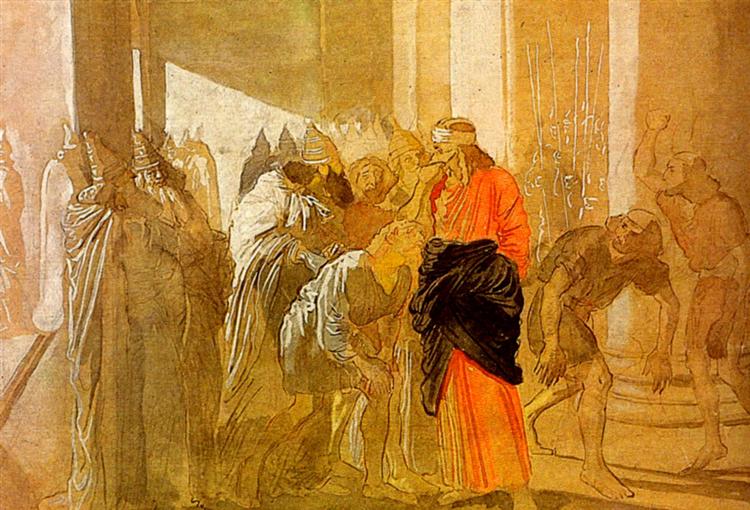 The Mocking of Christ. From the biblical sketches. - Alexander Ivanov