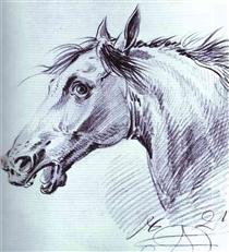 Head of a Horse - Aleksander Orłowski
