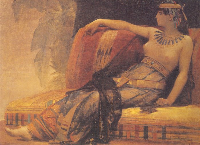 Cleopatra (69-30 BC), preparatory study for 'Cleopatra Testing Poisons on the Condemned Prisoners, c.1887 - Александр Кабанель