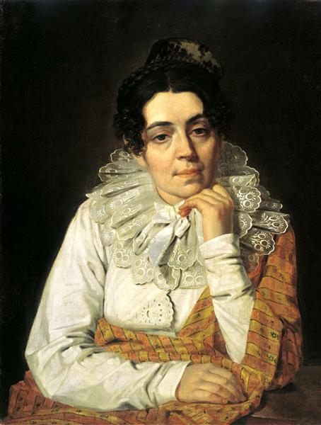 Portrait of M. A. Venetsianova, 1810 - Alexei Gawrilowitsch Wenezianow