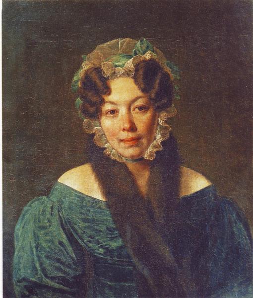 Portrait of M. M. Philosophova, 1823 - Alexei Gawrilowitsch Wenezianow