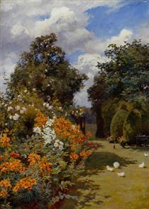 Orange Lilies, Broadway, Worcestershire - Alfred Parsons