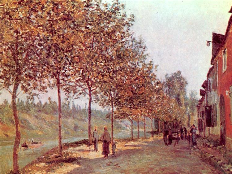 Morning in June (Saint Mammes et les Coteaux de la Celle), 1884 - Alfred Sisley