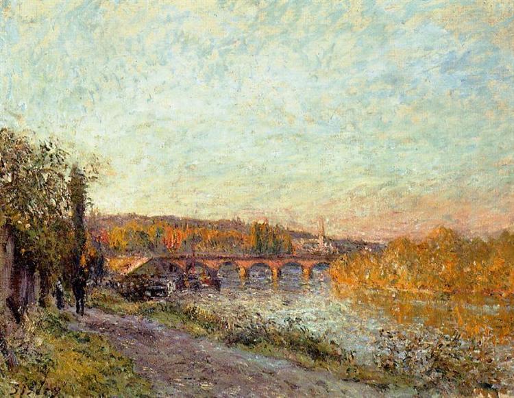 The Sevres Bridge, 1877 - Alfred Sisley