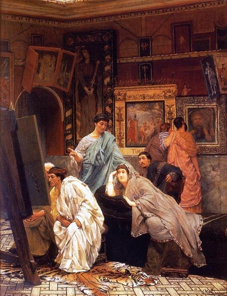 Une Collection de peintures au temps d'Auguste, 1867 - Lawrence Alma-Tadema