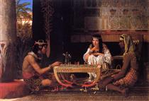 Les Joueurs d'échecs égyptiens - Lawrence Alma-Tadema