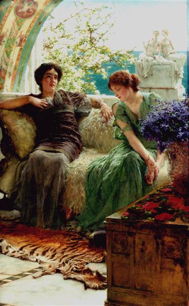 Unwelcome Confidences, 1902 - Lawrence Alma-Tadema