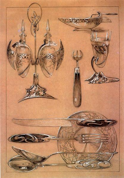 Studies, 1902 - Alphonse Mucha