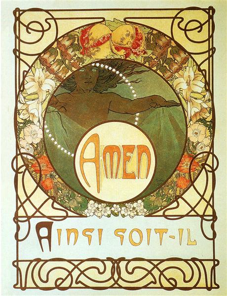 The Pater, 1899 - Alphonse Mucha