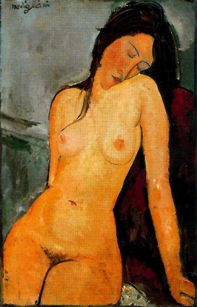 Female nude, c.1916 - Amedeo Modigliani