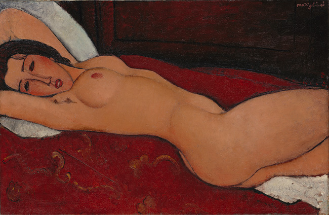 Reclining nude, 1917 - Amedeo Modigliani