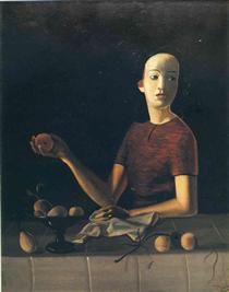 Jane keeping an apple - André Derain