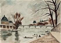 Le Pont des Arts, Paris - Andre Dunoyer de Segonzac