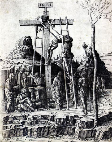 The Descent from the Cross, 1475 - Андреа Мантенья