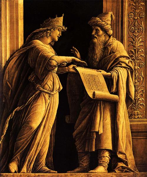 A sibyl and a prophet, 1502 - Андреа Мантенья