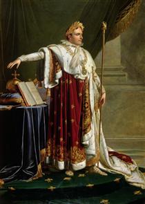 Napoleão I em Trajes de Coroação - Anne-Louis Girodet