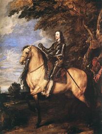 Charles I on horseback - 范戴克