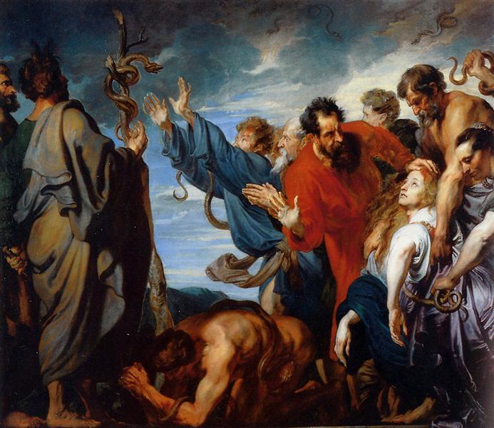 Моисей и медный змей, 1618 - 1620 - Антонис ван Дейк