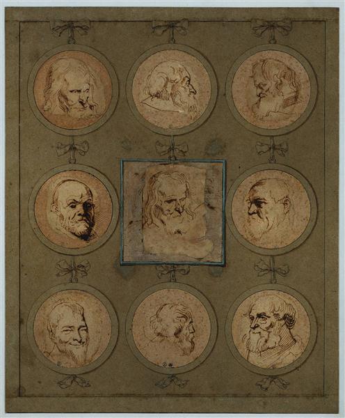 Sheet of Studies, 1635 - Антоніс ван Дейк