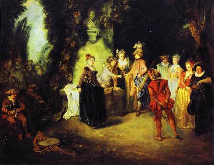 Love in the French Theater, 1716 - Antoine Watteau