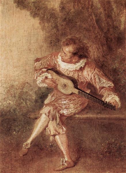 The Serenader, c.1715 - 安東尼‧華鐸