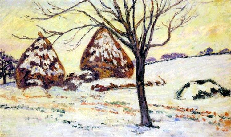 Effts de neige à Palaiseau, 1883 - Арман Гийомен