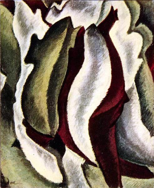 Based on Leaf Forms and Spaces, 1912 - Arthur Garfield Dove