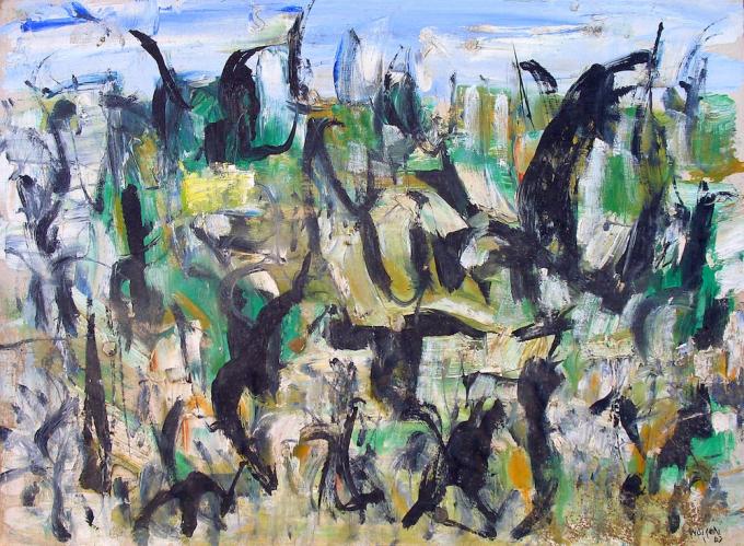 Untitled Landscape, Woodstock (No.D153), 1962 - Arthur Pinajian