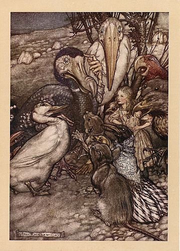 They all crowded round it panting and asking, 'But who has won' - Arthur Rackham