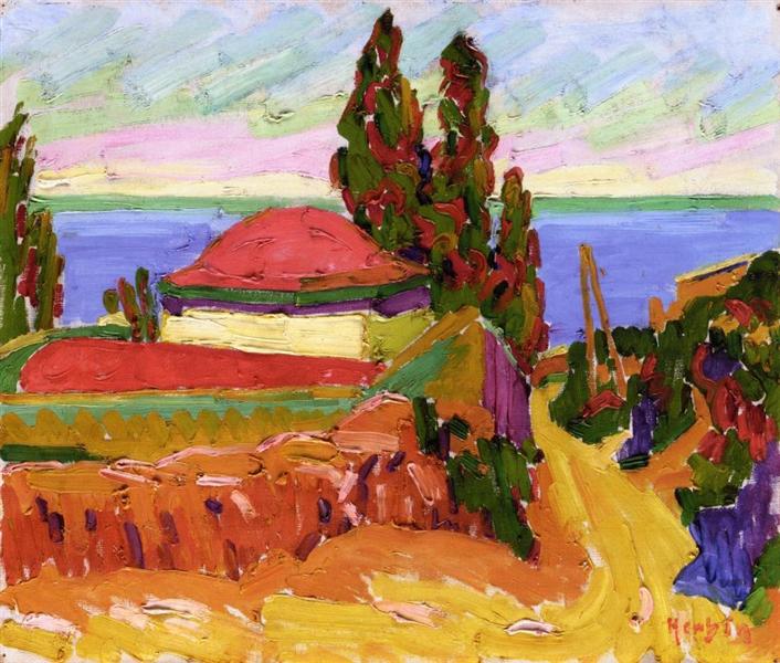 Corsican Landscape, 1907 - Огюст Ербен